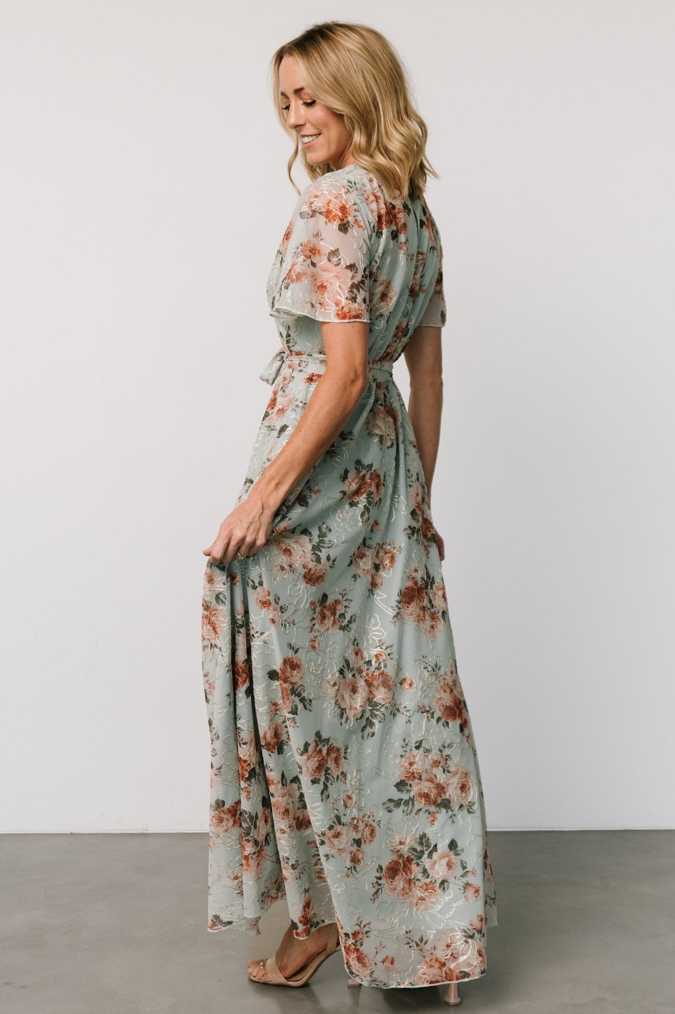 Katalaya Maxi Dress | Sage + Gold - Baltic Born