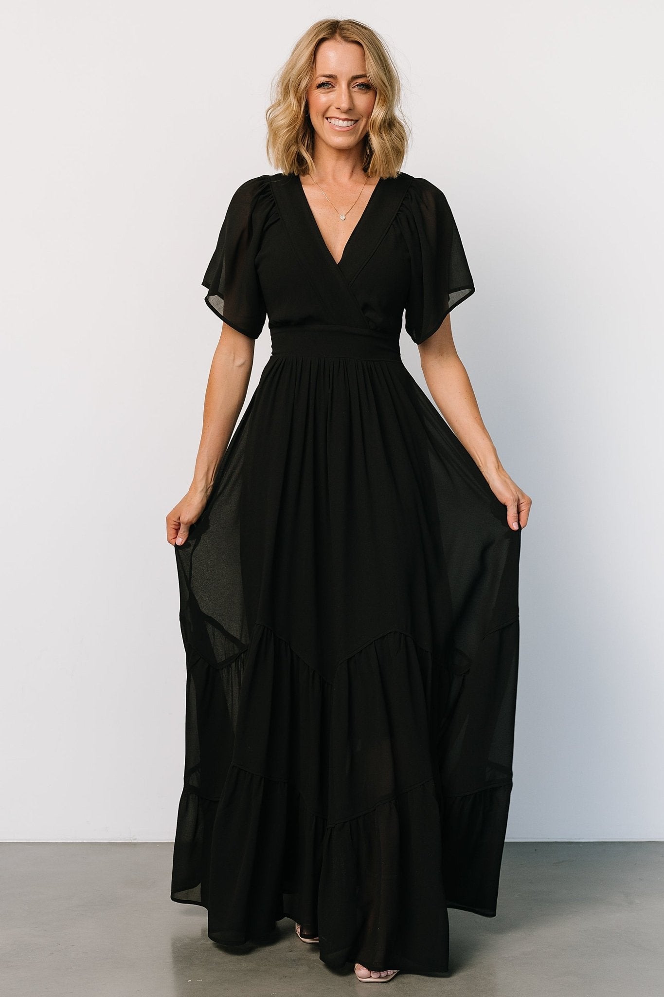 Katherine Maxi Dress | Black - Baltic Born