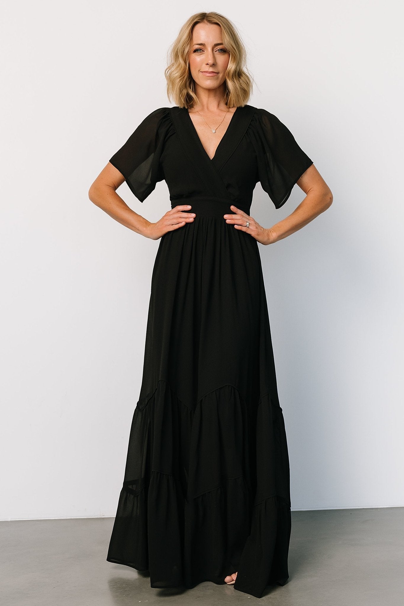 Katherine Maxi Dress | Black - Baltic Born