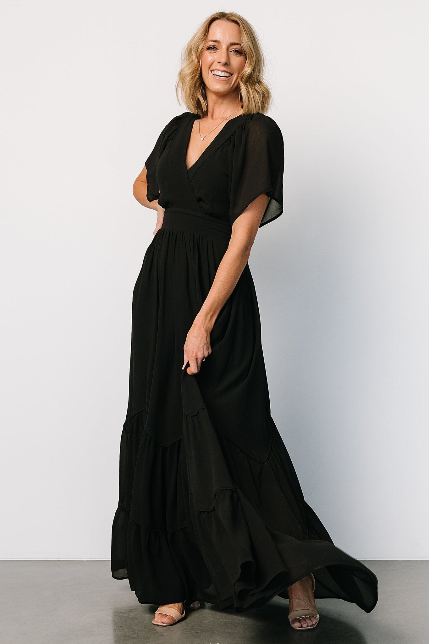 Katherine Maxi Dress | Black - Baltic Born