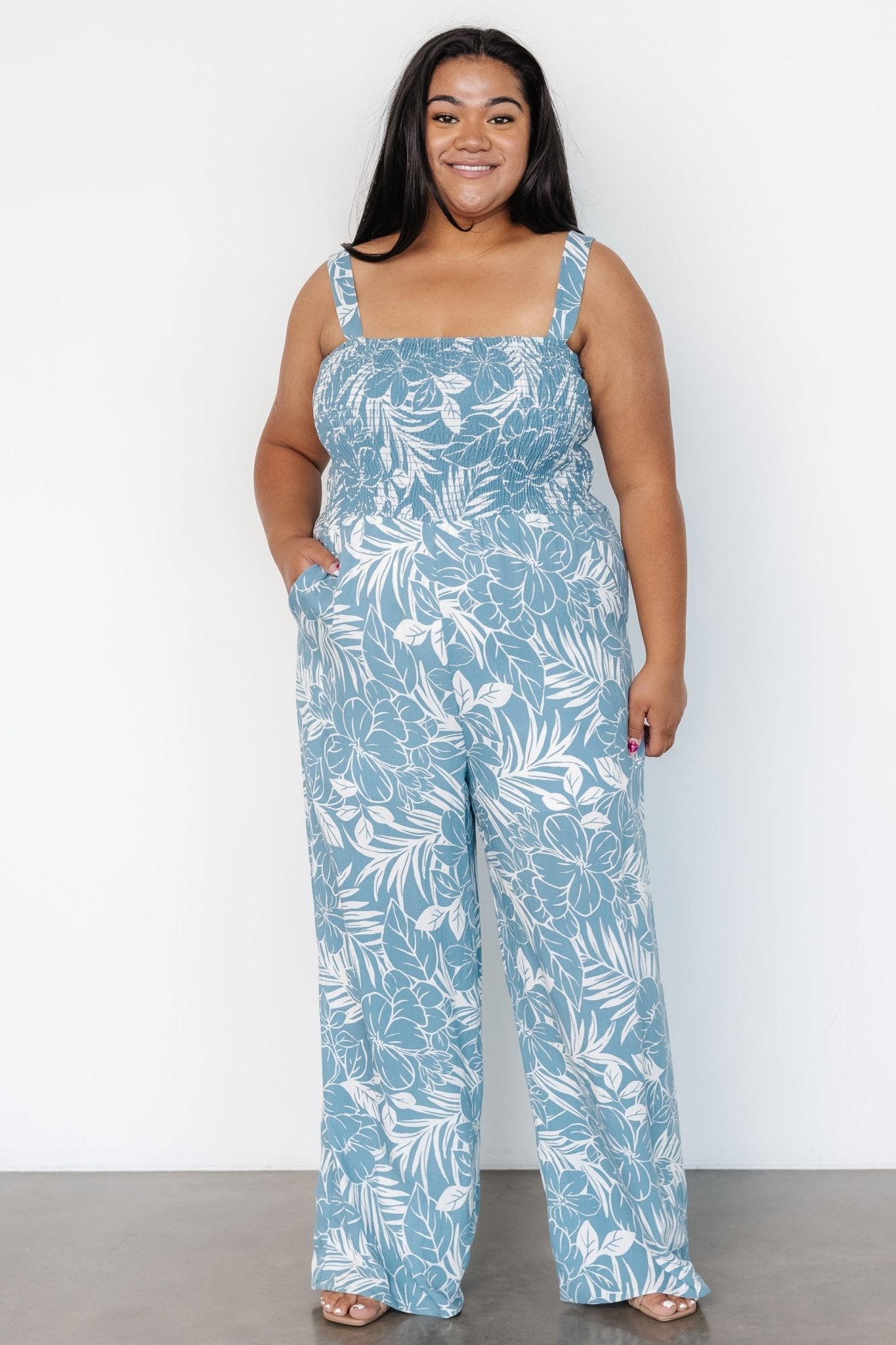 Keely Tank Jumpsuit | Blue Print - Baltic Born