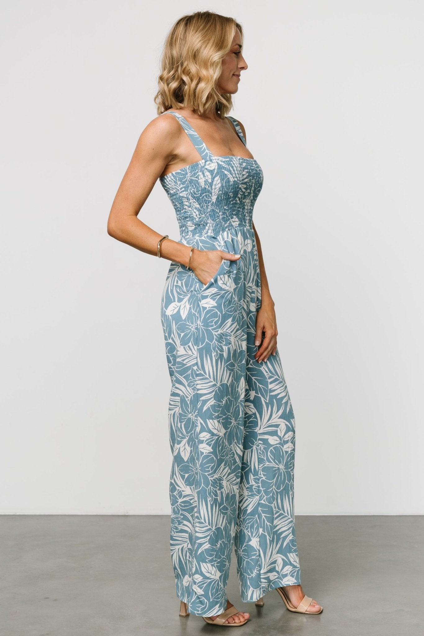 Keely Tank Jumpsuit | Blue Print - Baltic Born