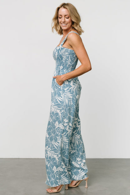 Keely Tank Jumpsuit | Blue Print - Baltic Born