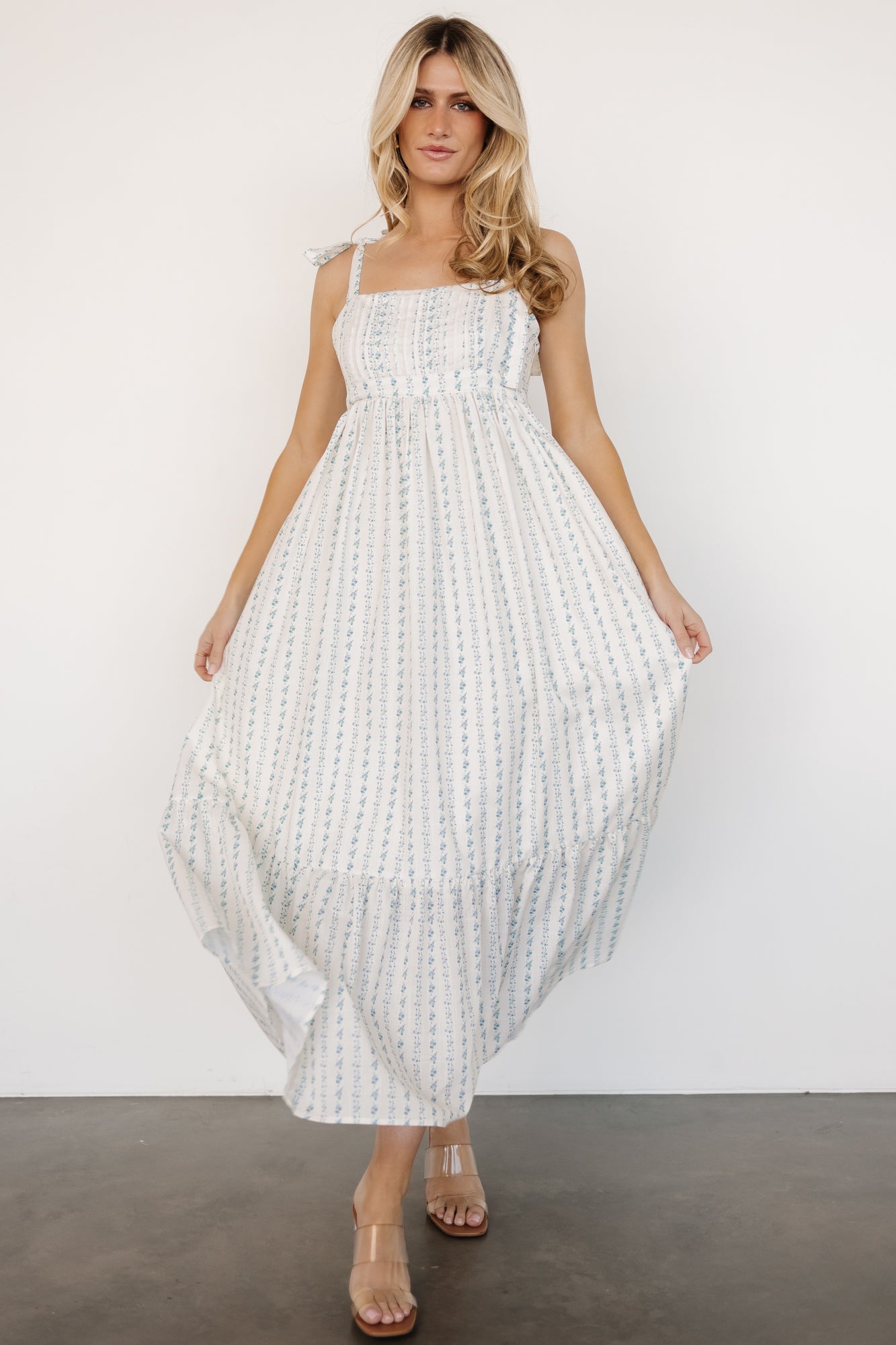 Baltic Born Womens Kennie Maxi Dress | Cream Multi Floral | Size: Medium Baltic Born Womens Kennie Maxi Dress | Cream Multi Floral | Size: Medium