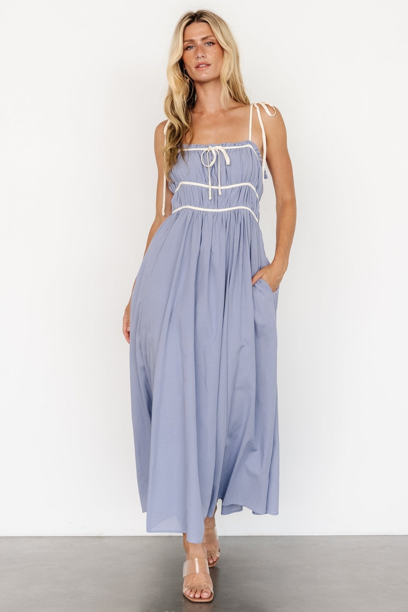 Kerstin Tank Maxi Dress | Peri Blue - Baltic Born