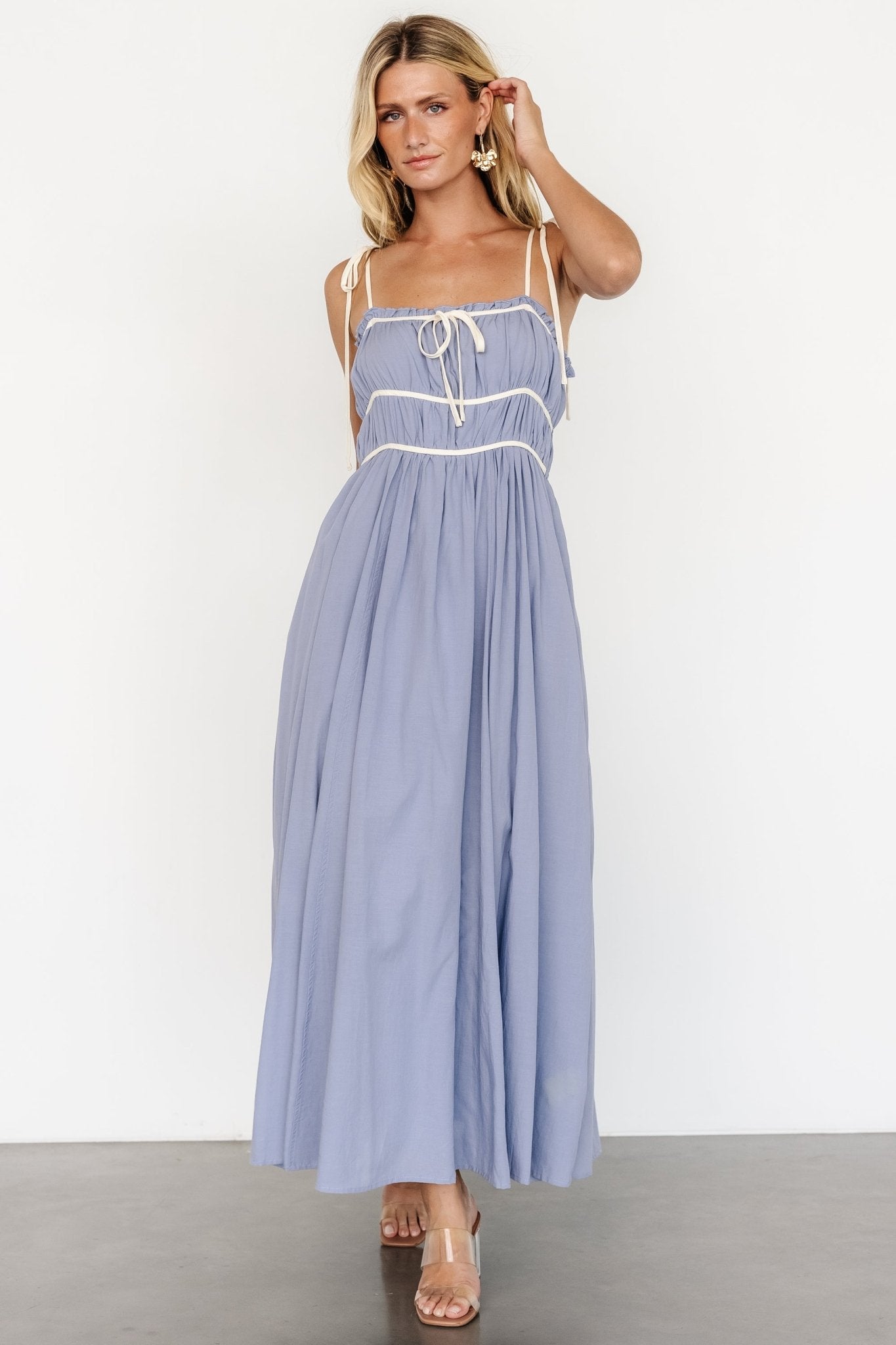 Kerstin Tank Maxi Dress | Peri Blue - Baltic Born