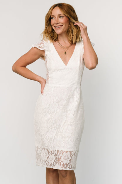 Kimber Lace Dress | Off White - Baltic Born