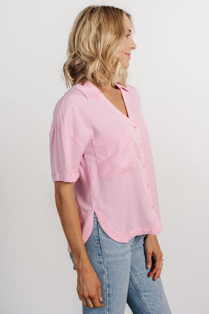 Kinsley Button Top | Pink - Baltic Born