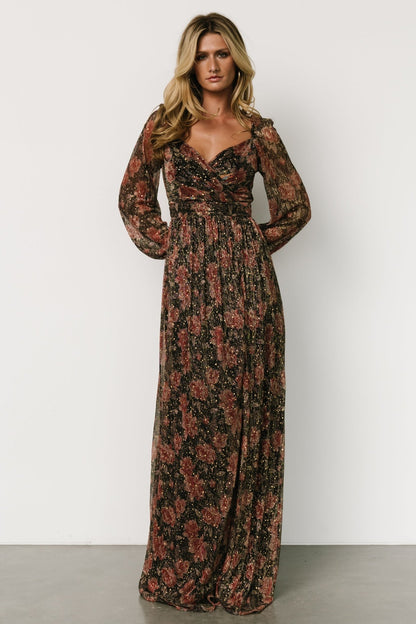 Kirsi Maxi Dress | Black Floral - Baltic Born