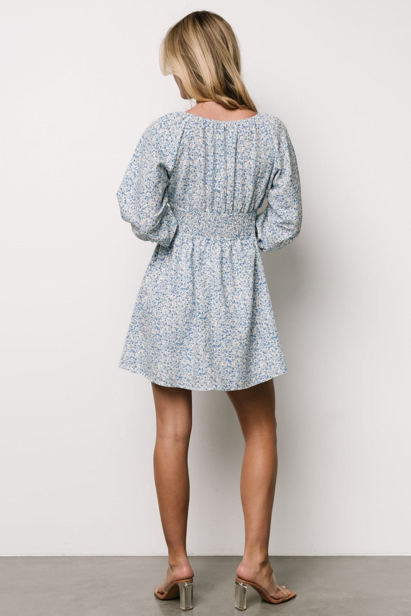 Koa Short Dress | Blue Floral - Baltic Born