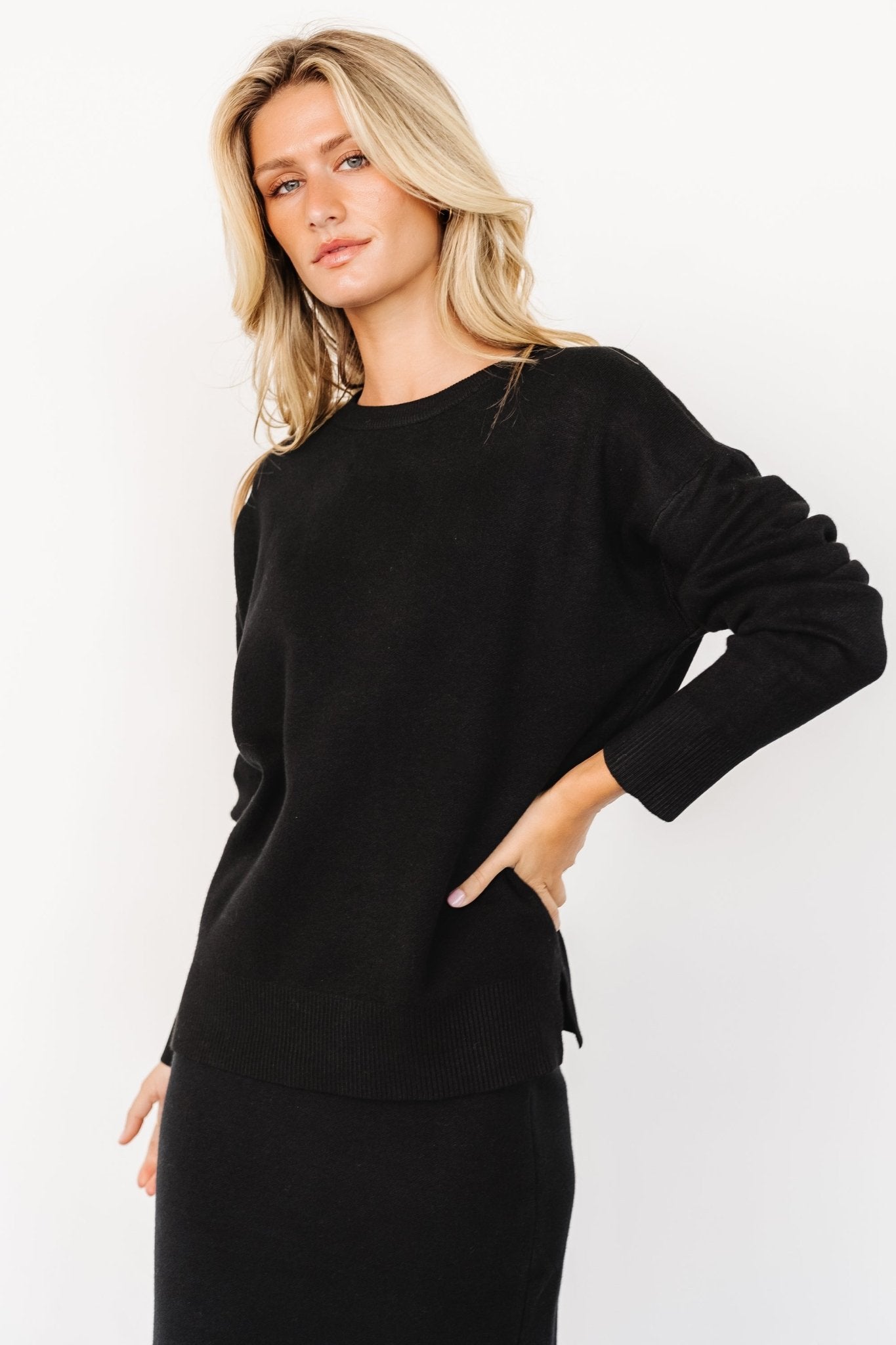 Laurent Sweater | Black - Baltic Born