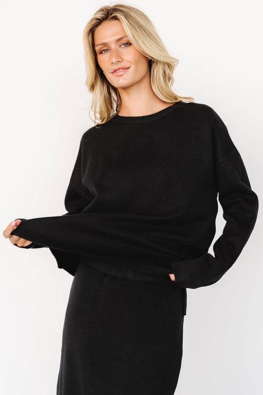 Laurent Sweater | Black - Baltic Born