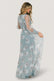 Layla Tulle Maxi Dress | Light Blue Floral – Baltic Born