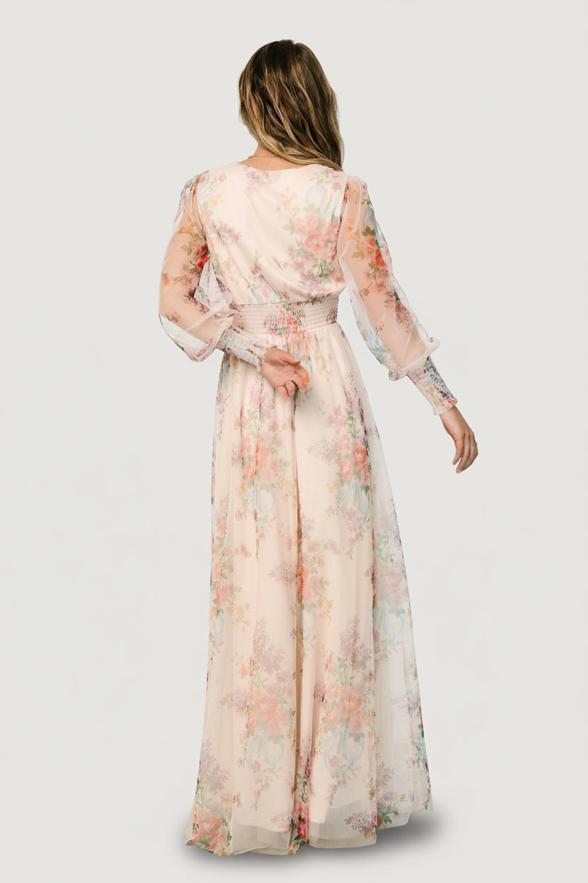 Layla Tulle Maxi Dress | Romantic Floral
