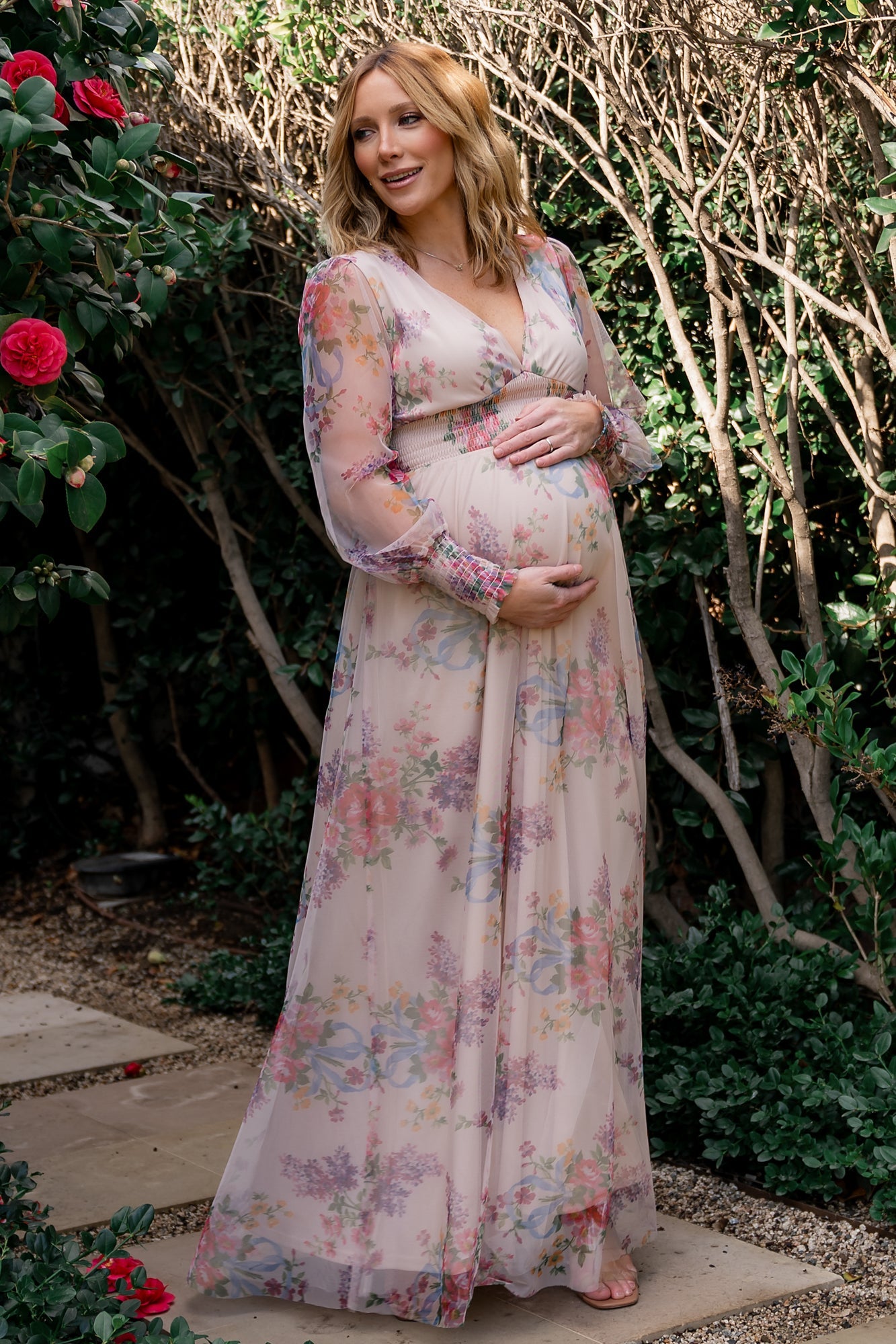 Baltic Born Womens Layla Tulle Maxi Dress | Romantic Floral | Size: Medium Baltic Born Womens Layla Tulle Maxi Dress | Romantic Floral | Size: Medium