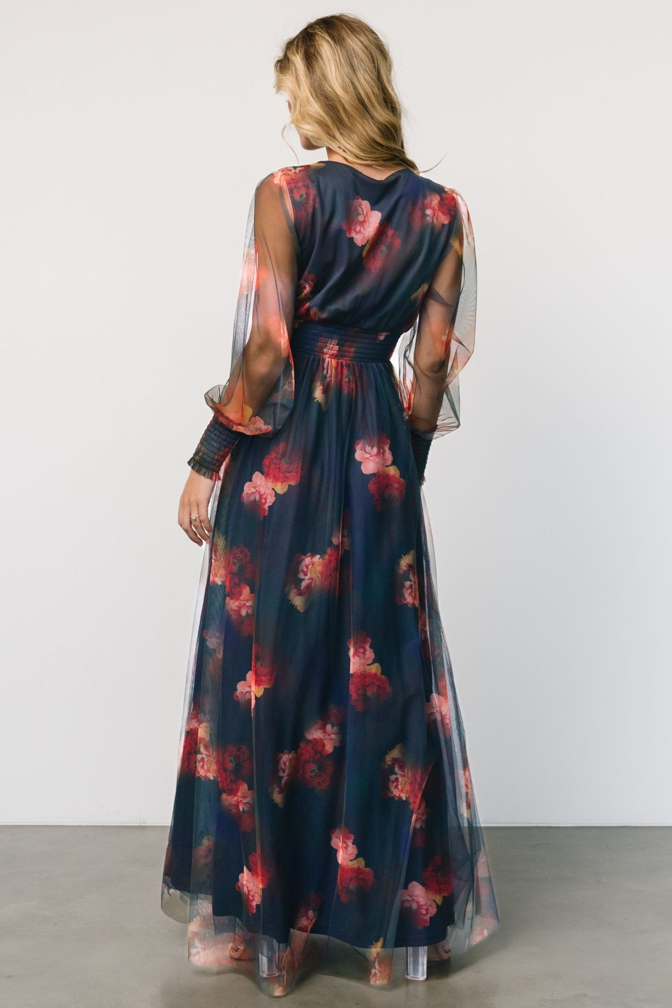 Layla Tulle Maxi Dress | Topaz Ombre Floral | Baltic Born