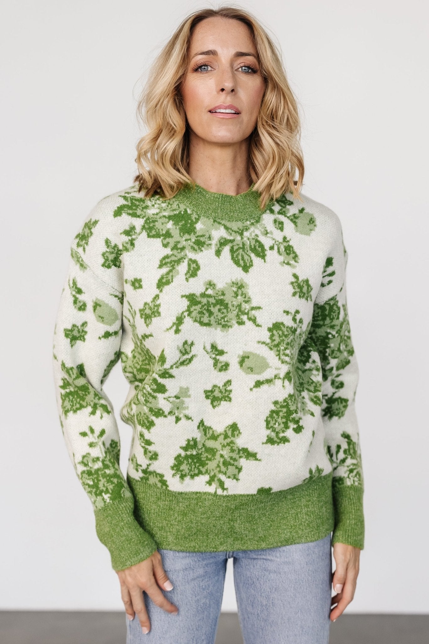 Legend Sweater | Light Green Print - Baltic Born