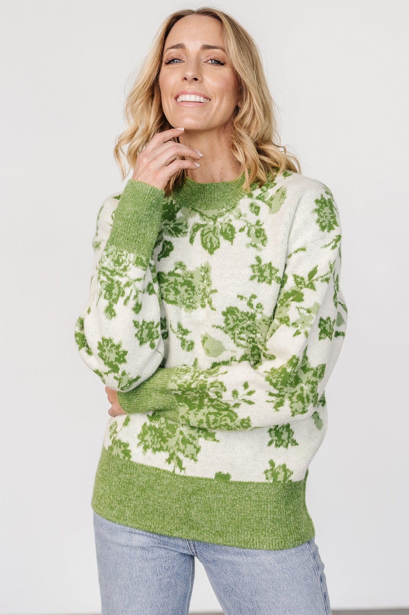 Legend Sweater | Light Green Print - Baltic Born