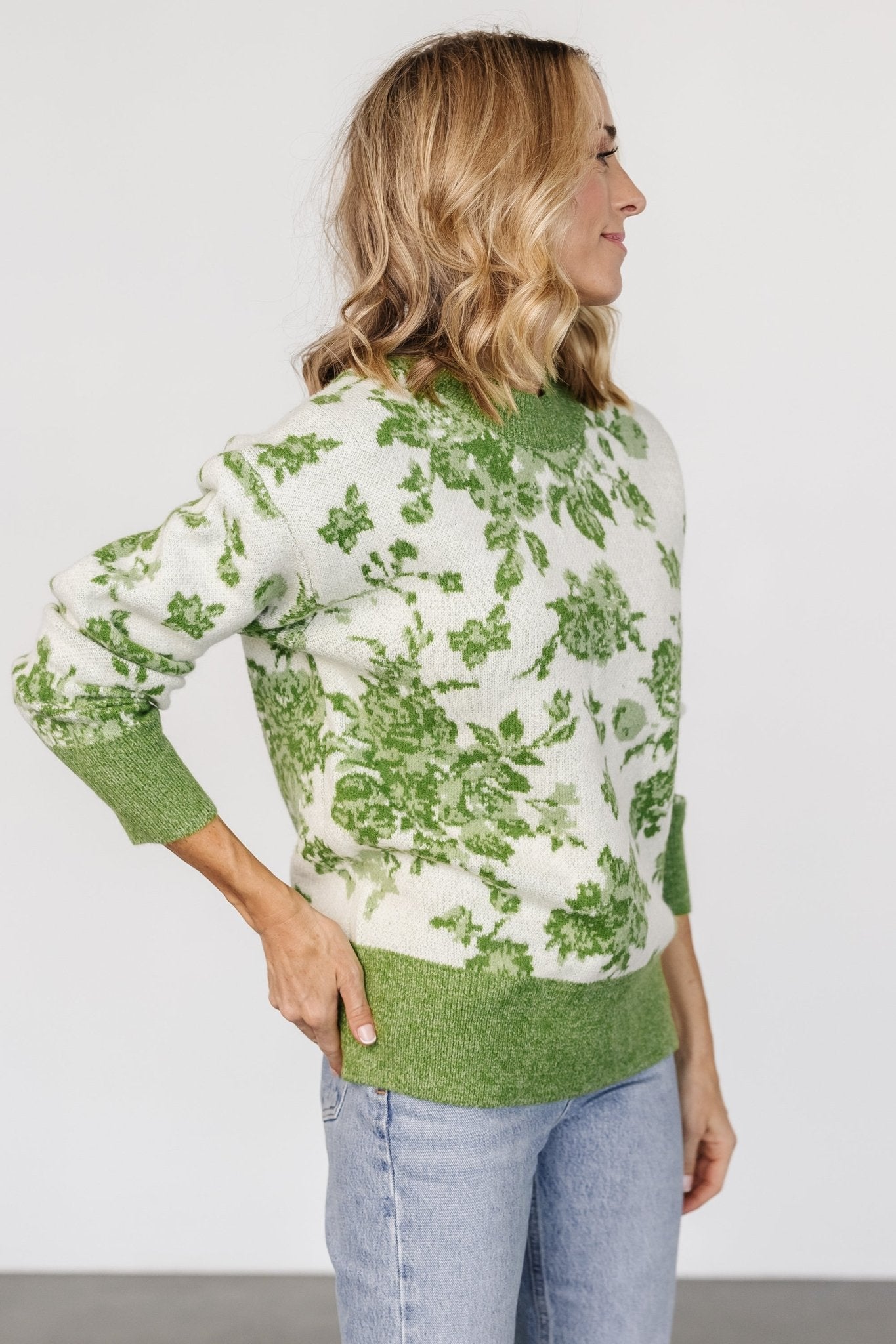 Legend Sweater | Light Green Print - Baltic Born