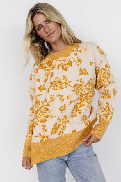 Legend Sweater | Mustard Print - Baltic Born