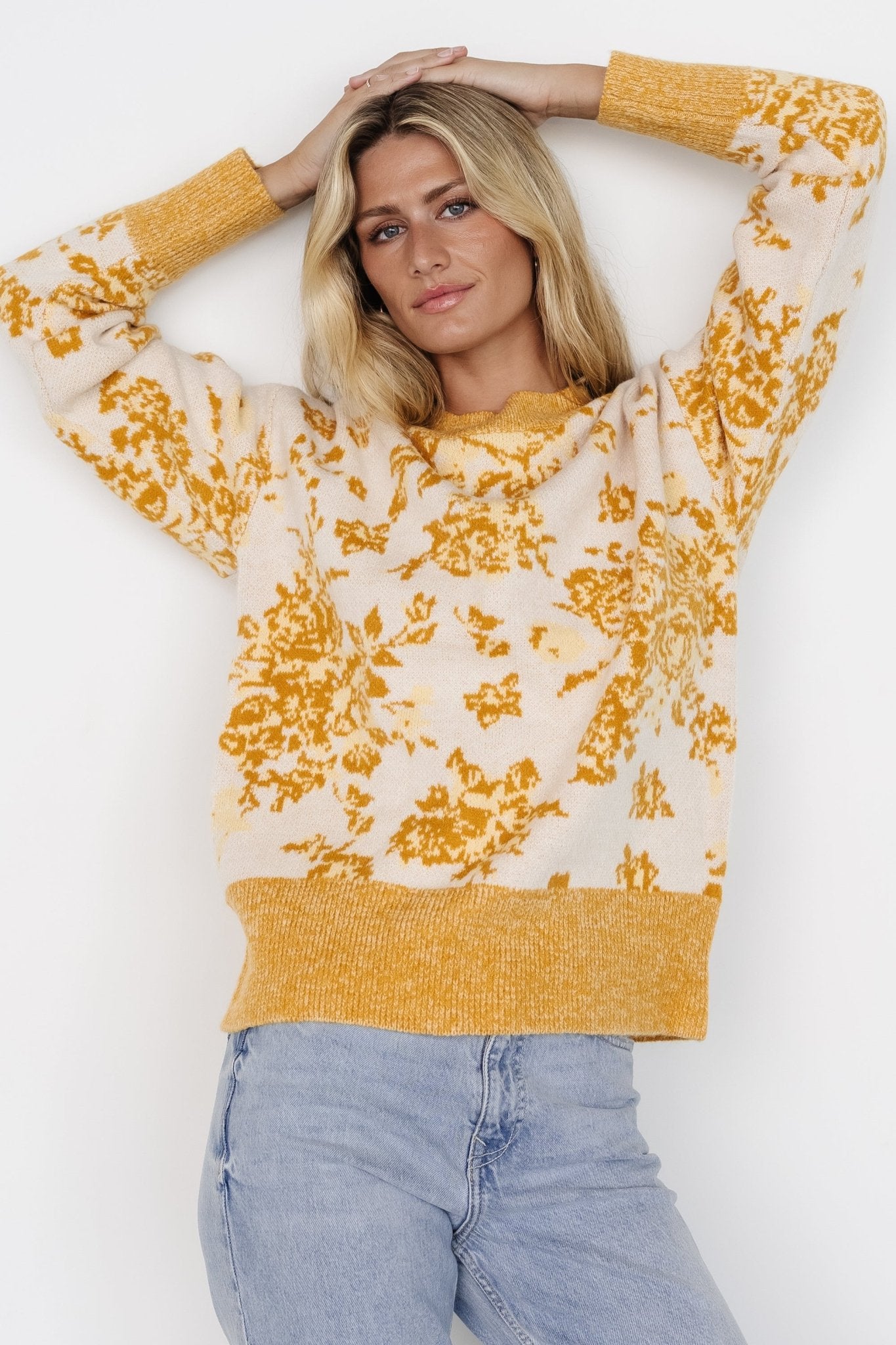 Legend Sweater | Mustard Print - Baltic Born