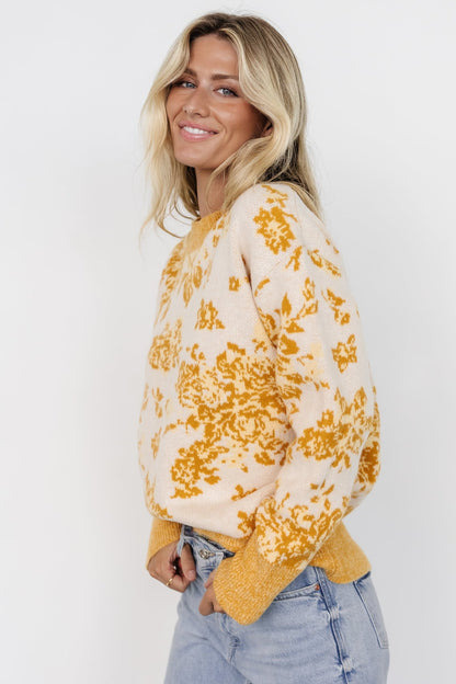 Legend Sweater | Mustard Print - Baltic Born