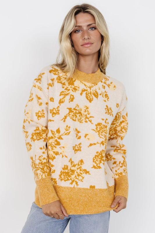 Legend Sweater | Mustard Print - Baltic Born