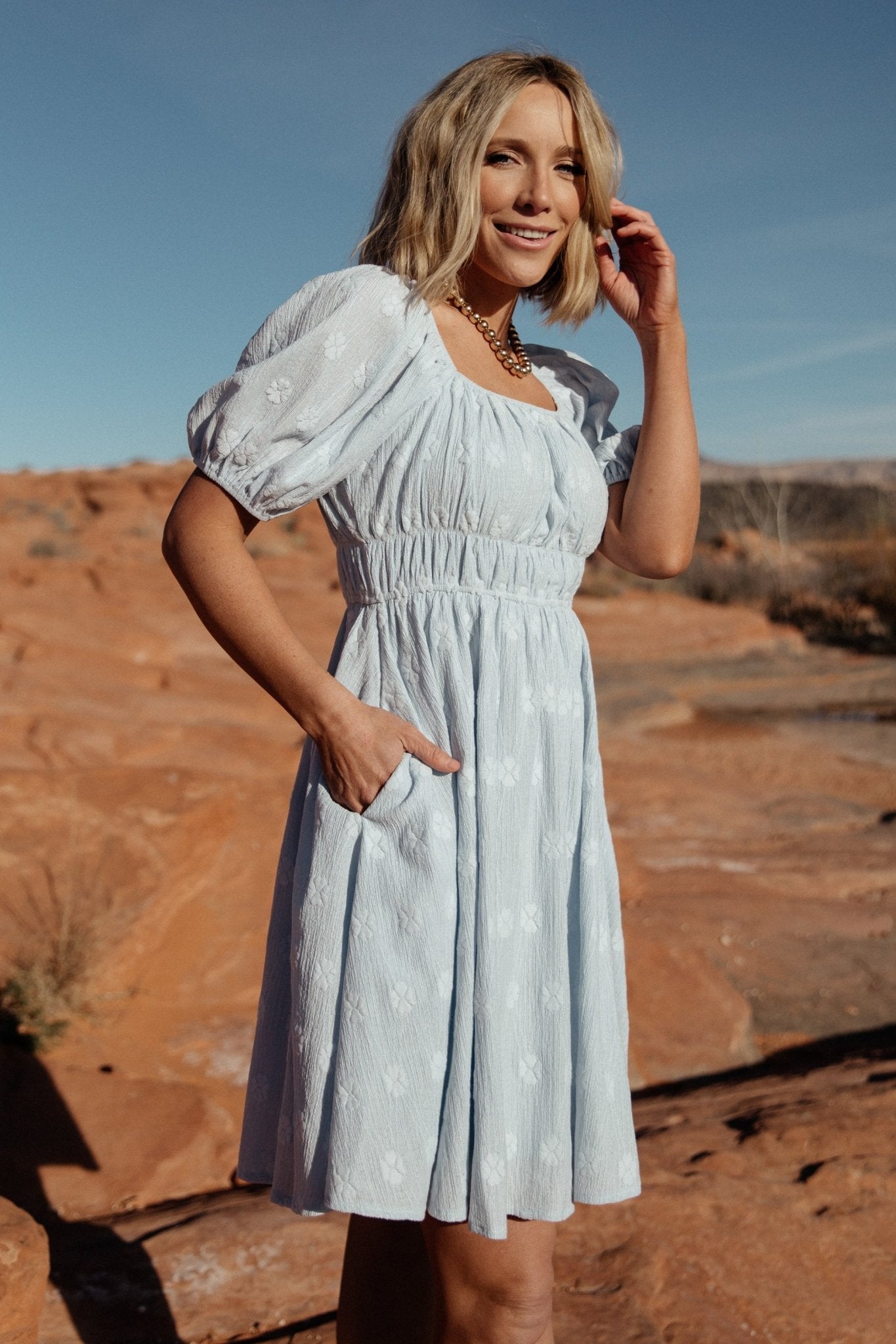Baltic Born Womens Lexington Short Dress | Blue