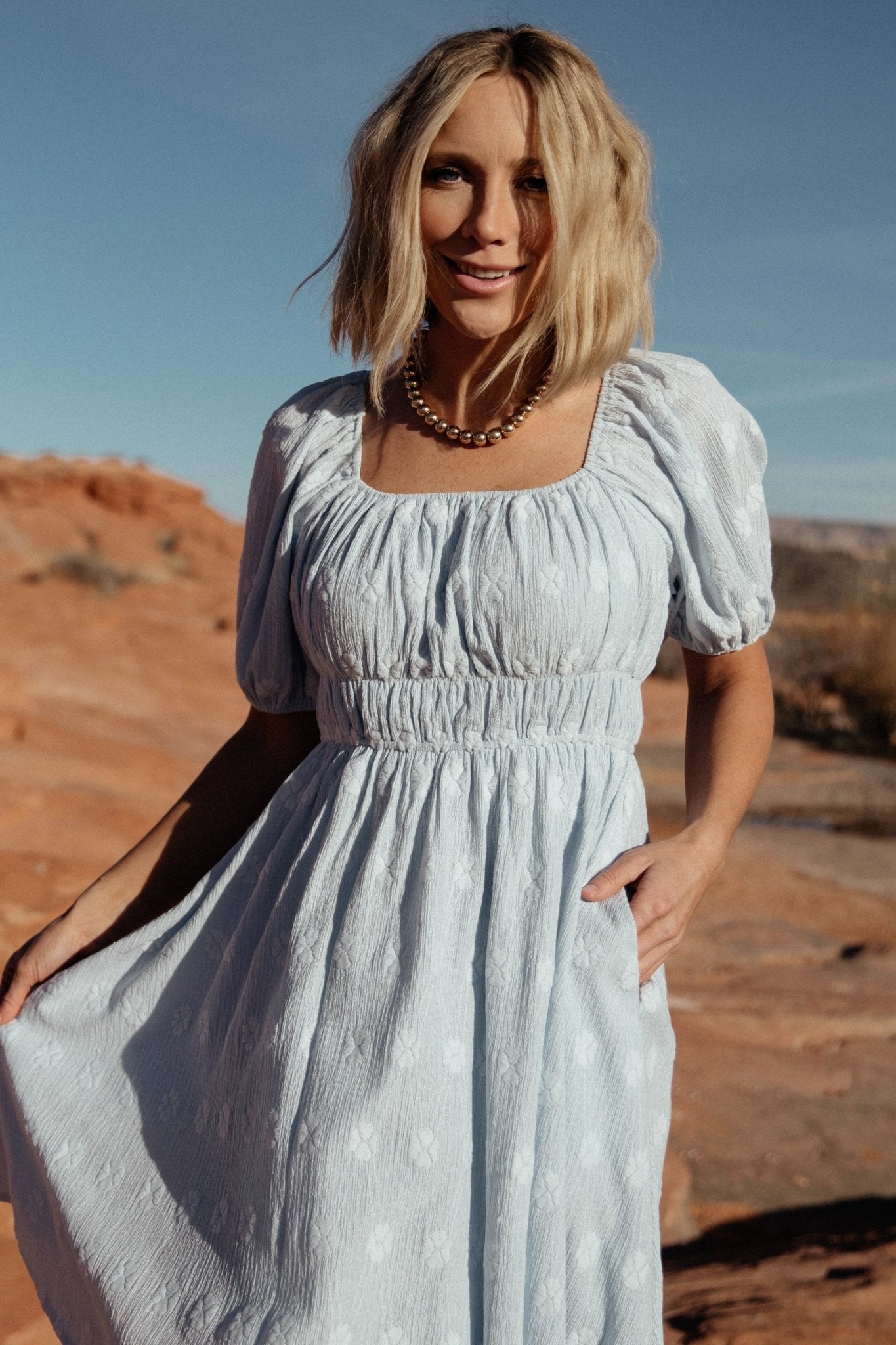 Baltic Born Womens Lexington Short Dress | Blue | Size: Large Baltic Born Womens Lexington Short Dress | Blue | Size: Large