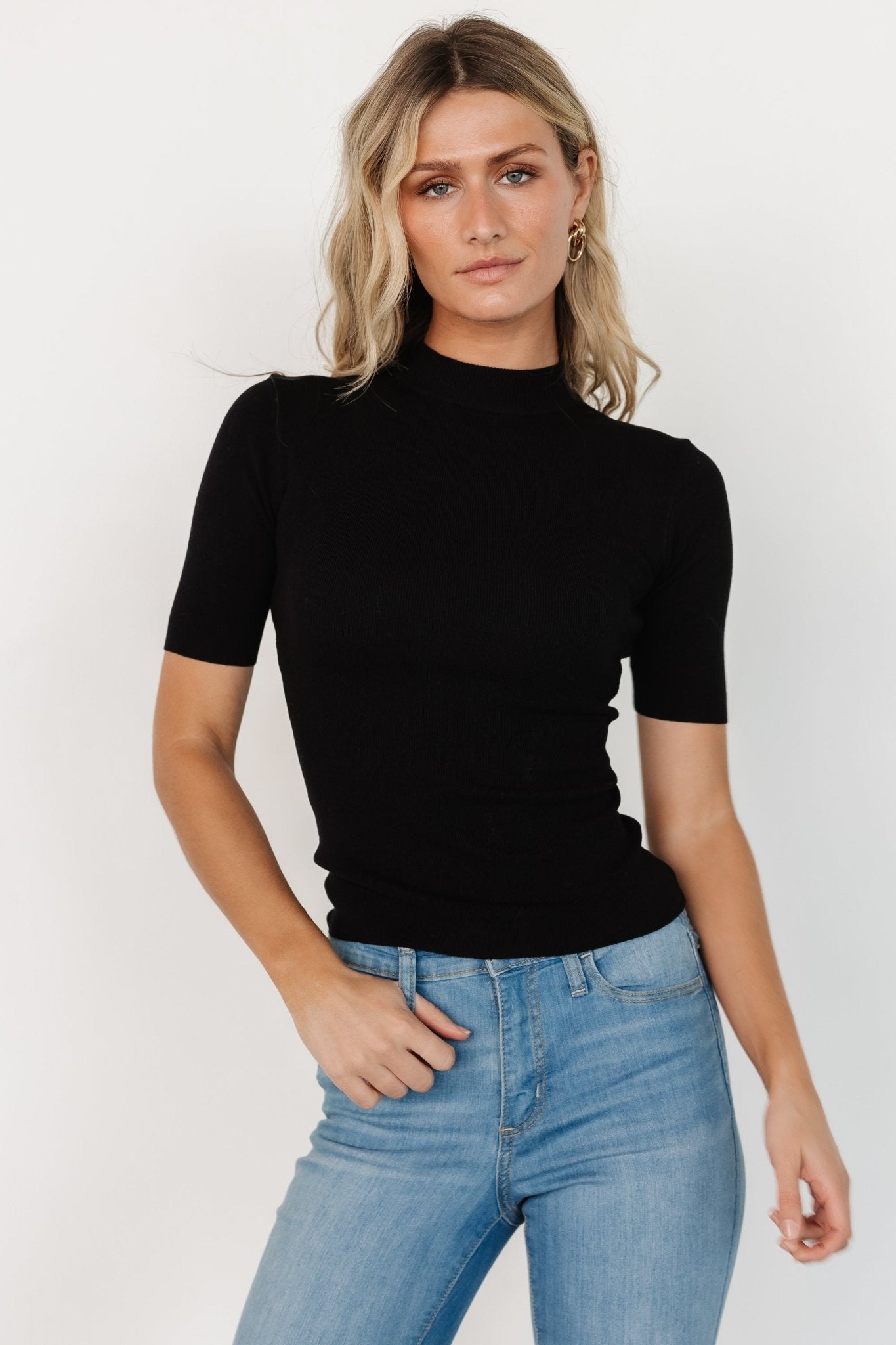 Libby Knit Top | Black - Baltic Born