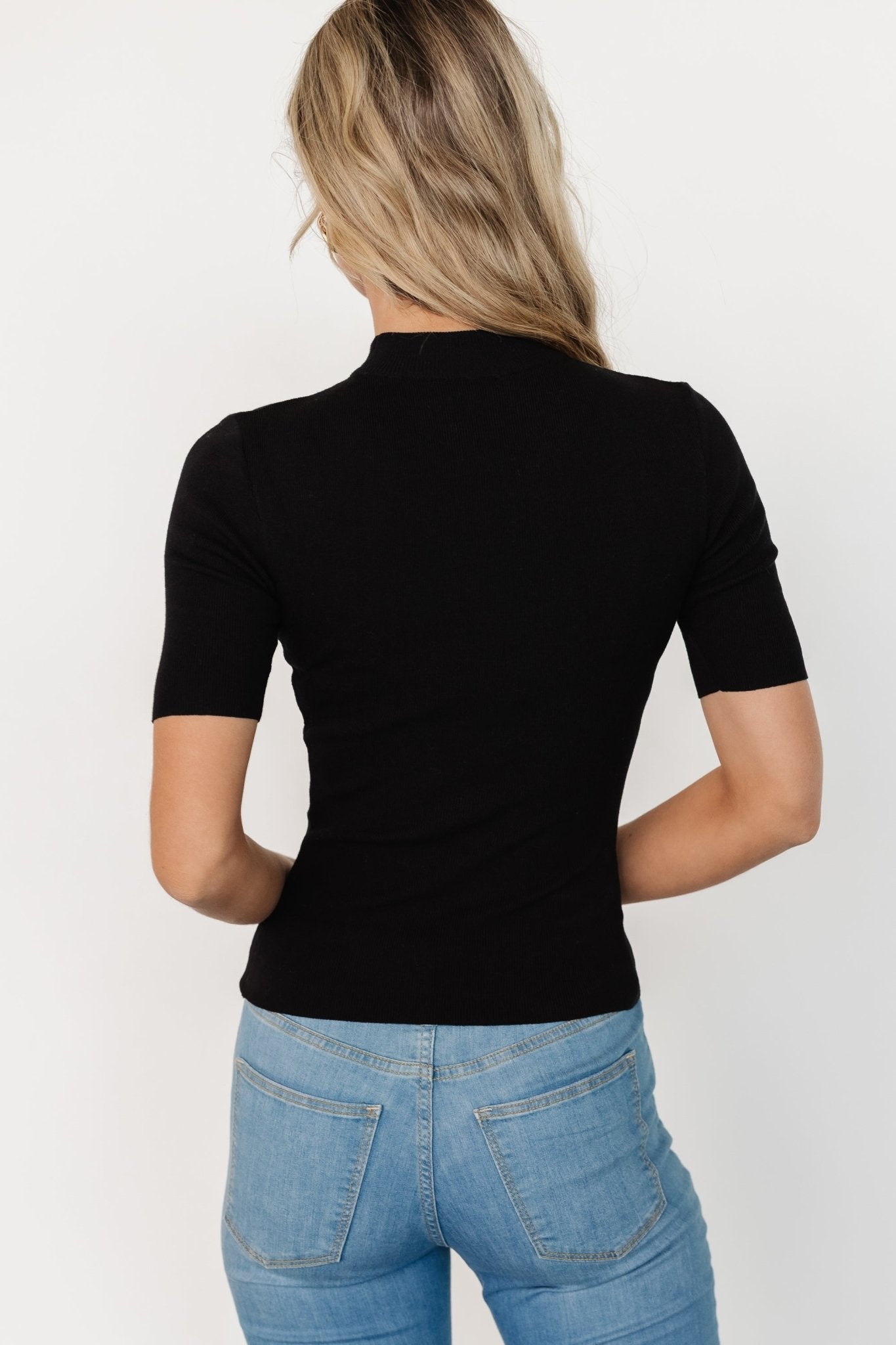 Libby Knit Top | Black - Baltic Born