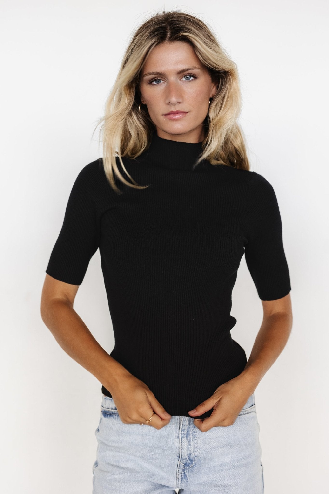 Liel Ribbed Top | Black - Baltic Born