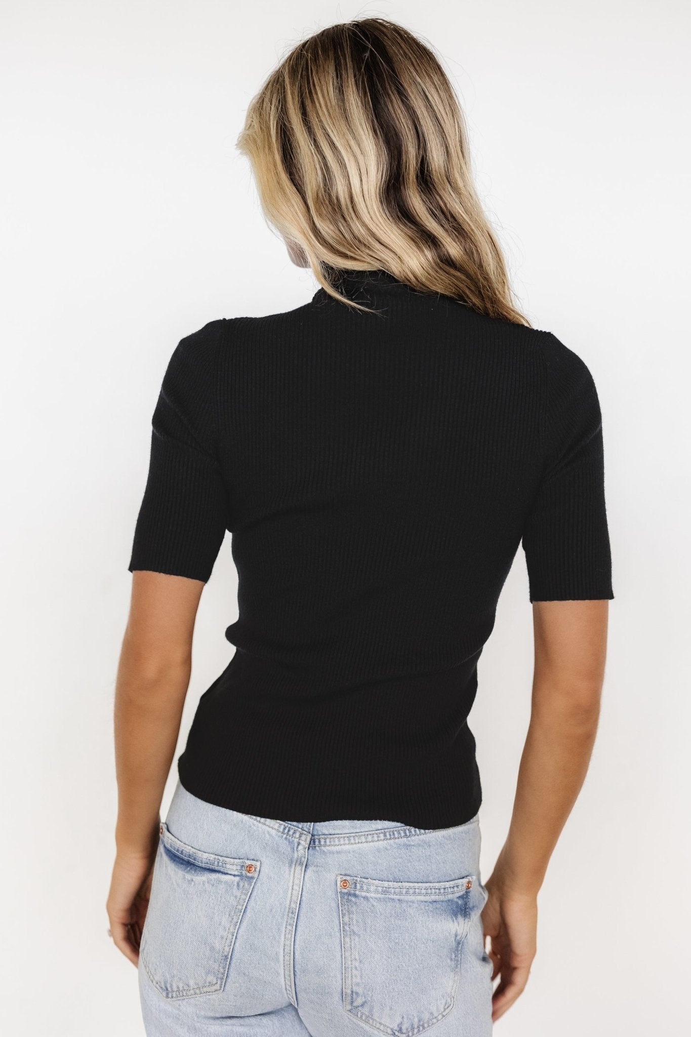 Liel Ribbed Top | Black - Baltic Born