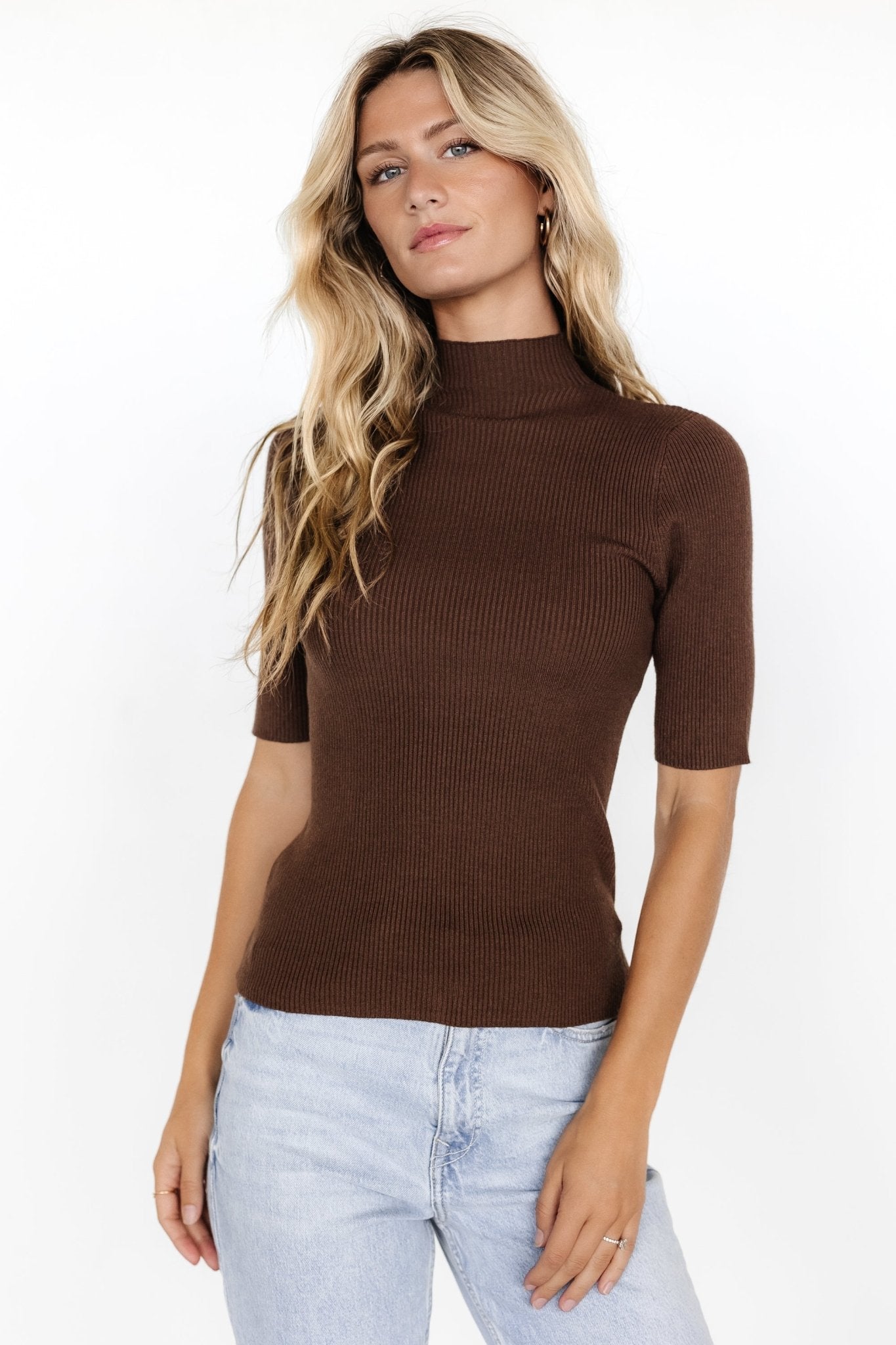 Liel Ribbed Top | Brown - Baltic Born