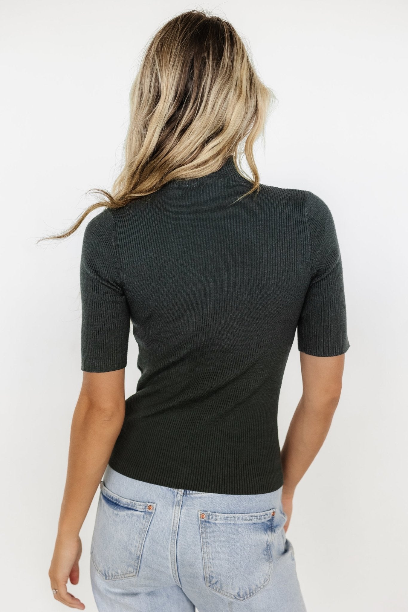 Liel Ribbed Top | Dark Green - Baltic Born