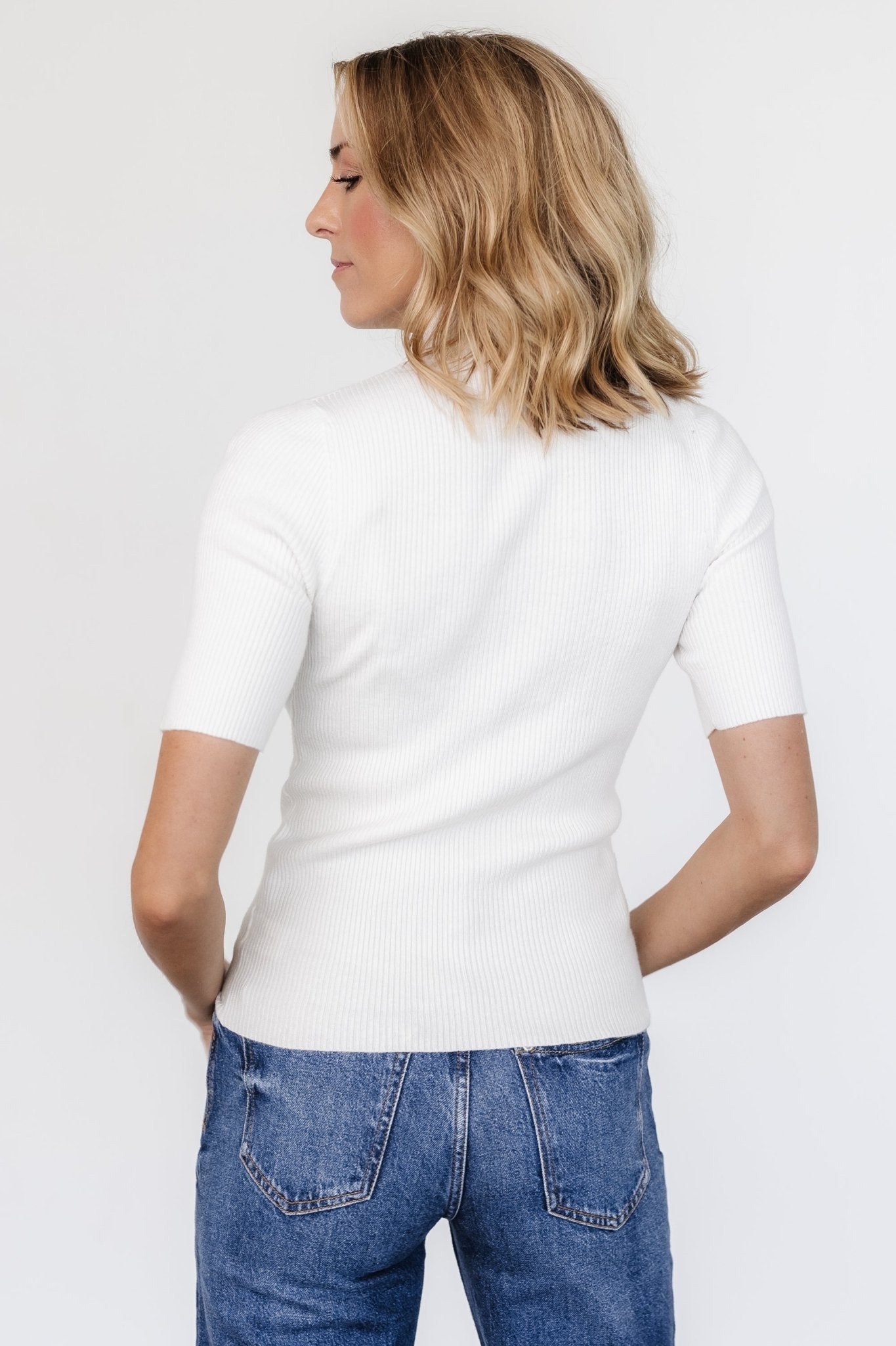 Liel Ribbed Top | Off White - Baltic Born