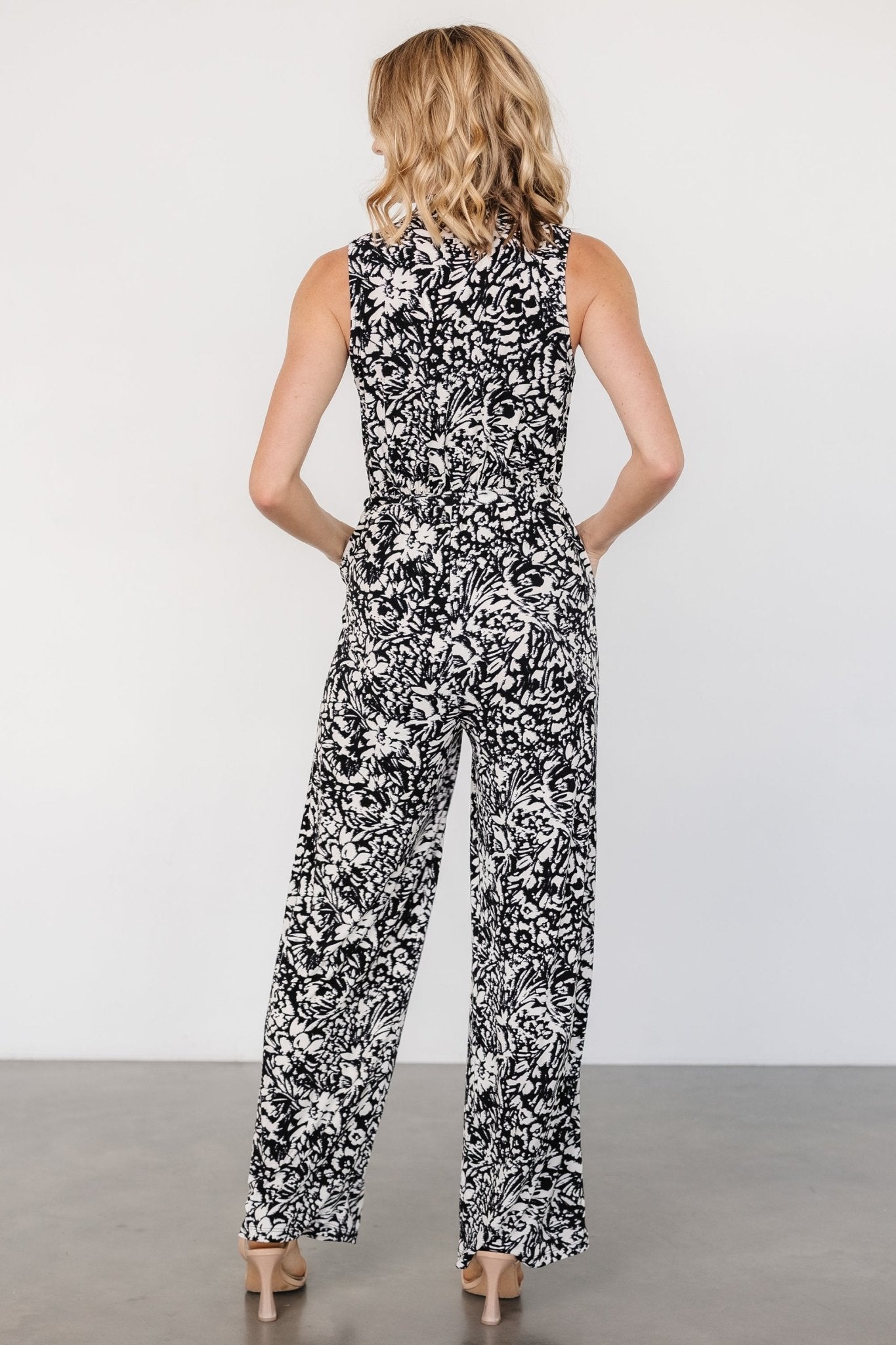 Liesl Jumpsuit | Black + Cream Print - Baltic Born