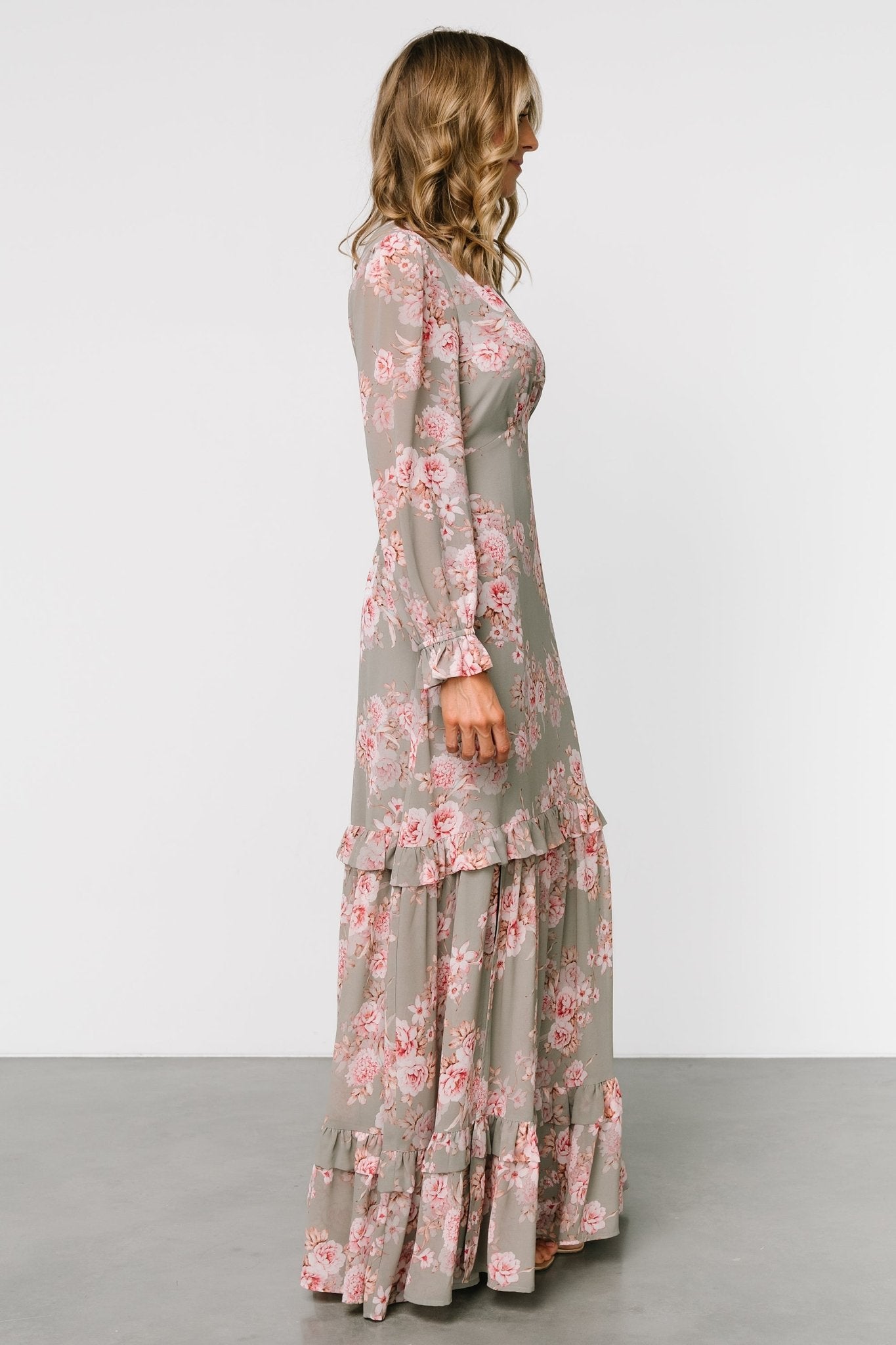 Liliana Maxi Dress | Dusty Sage + Rose - Baltic Born