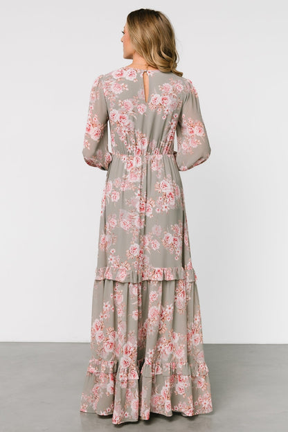 Liliana Maxi Dress | Dusty Sage + Rose - Baltic Born