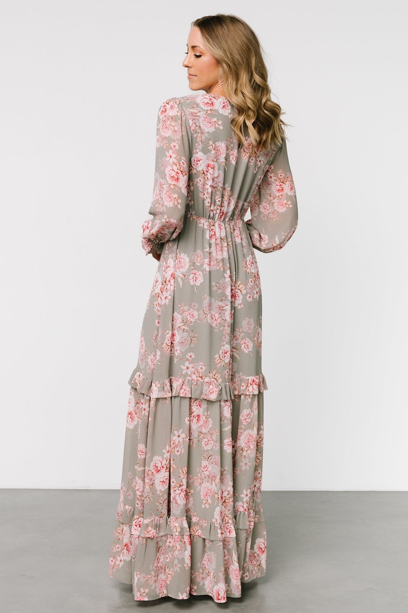 Liliana Maxi Dress | Dusty Sage + Rose - Baltic Born