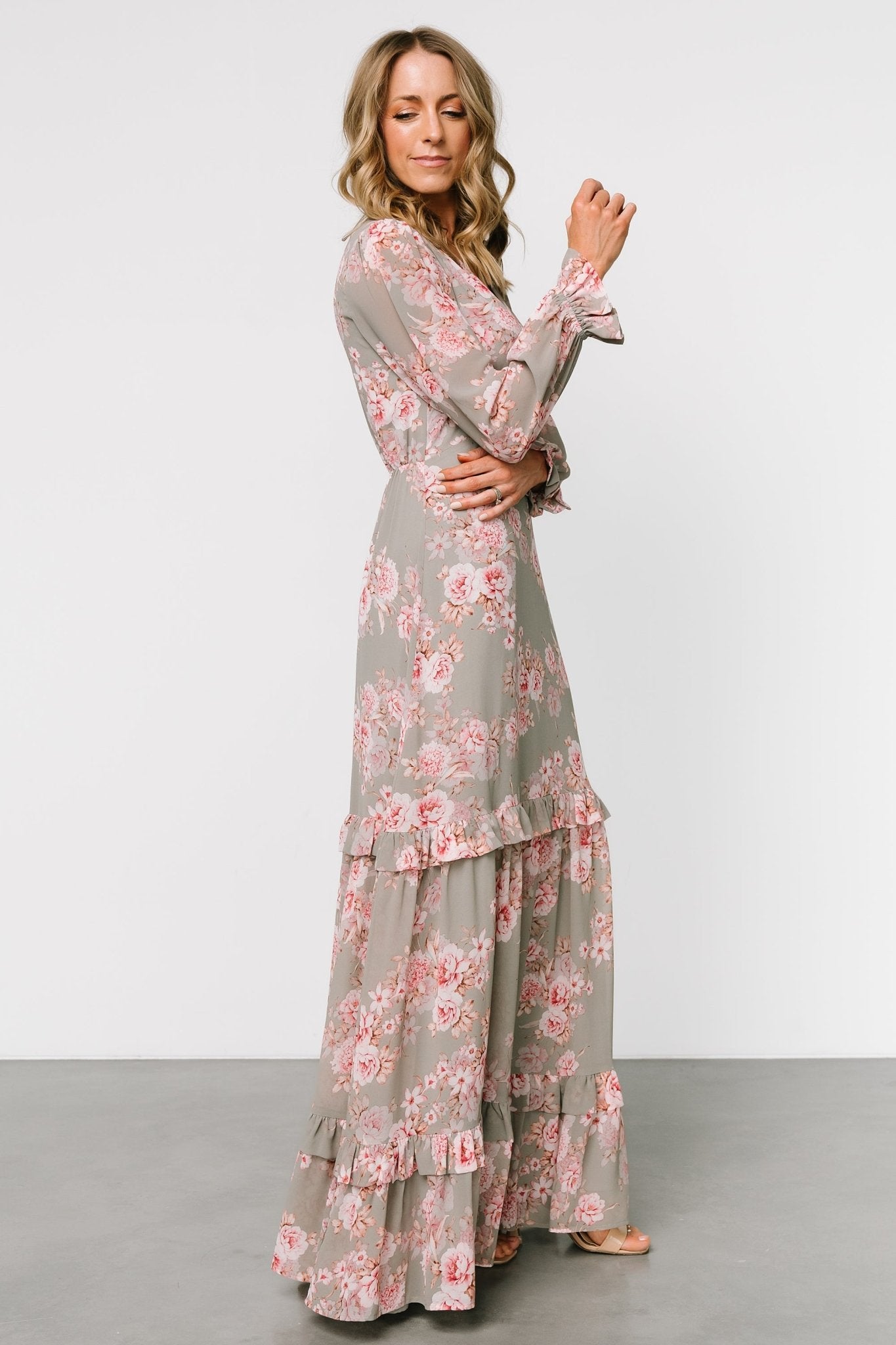 Liliana Maxi Dress | Dusty Sage + Rose - Baltic Born