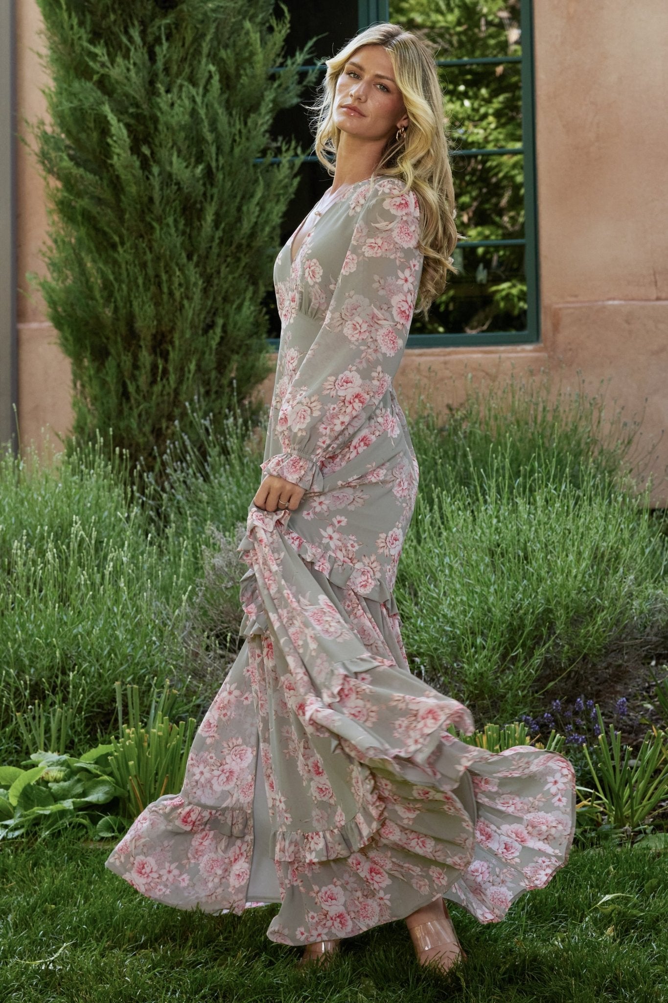 Liliana Maxi Dress | Dusty Sage + Rose - Baltic Born