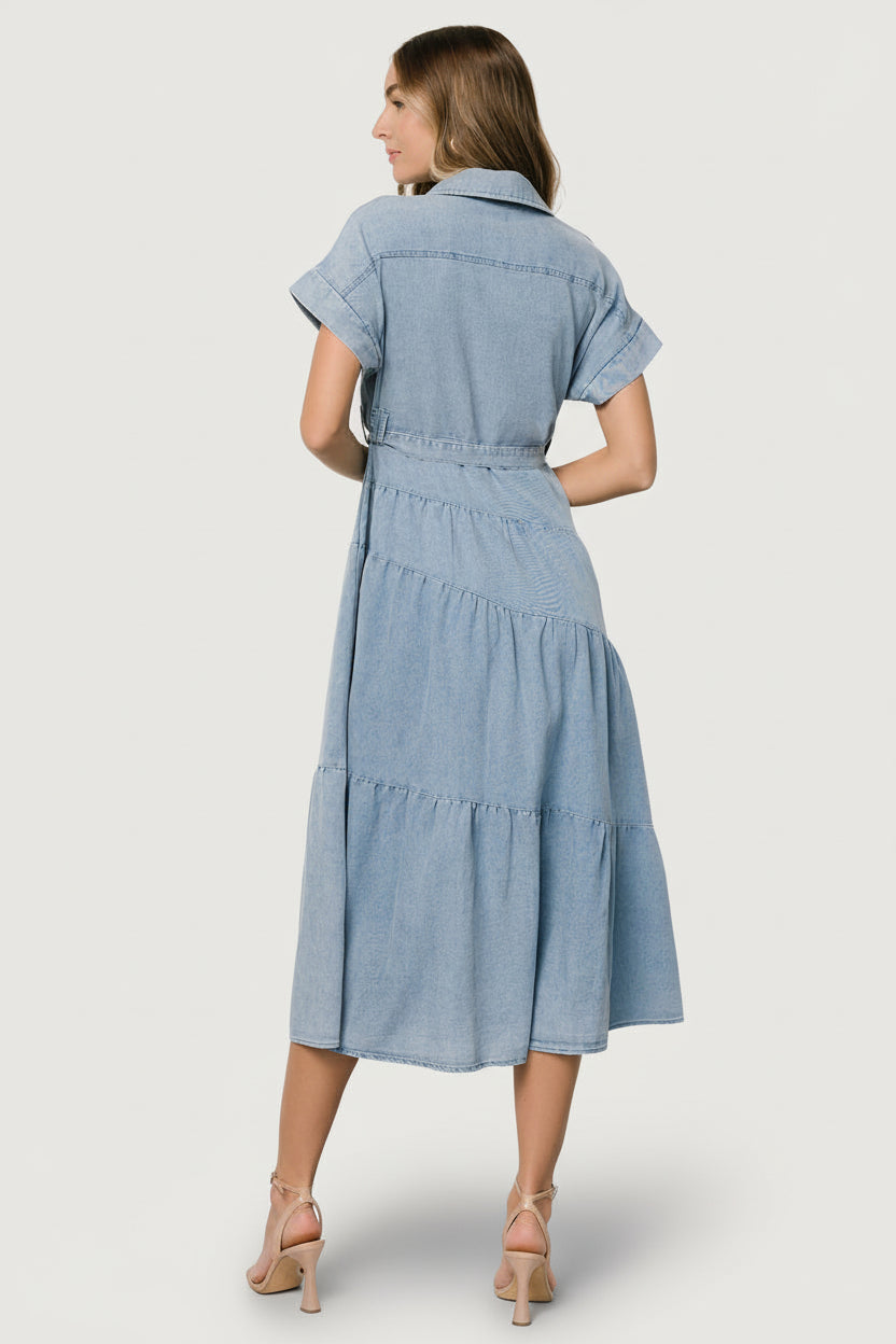 Baltic Born Women's Logan Button Up Dress - Blue