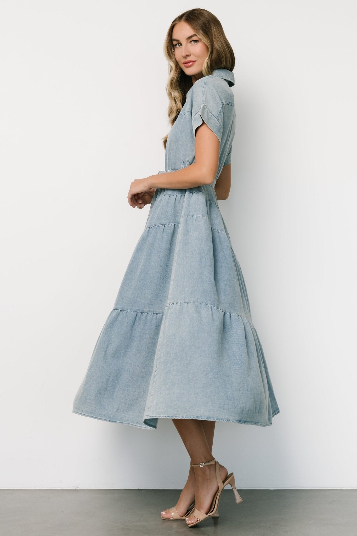 Logan Button Up Maxi Dress | Denim - Baltic Born