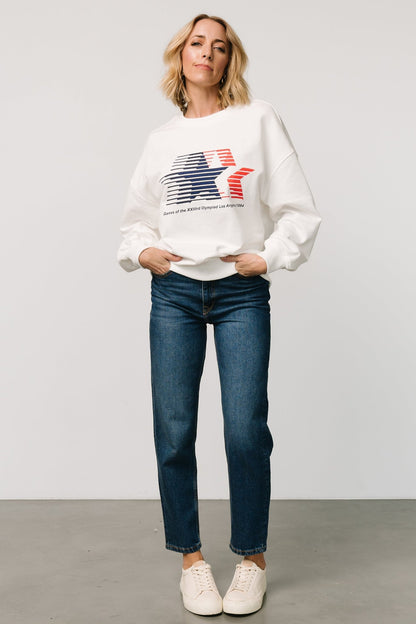 Los Angeles 1984 Sweatshirt | Off White - Baltic Born