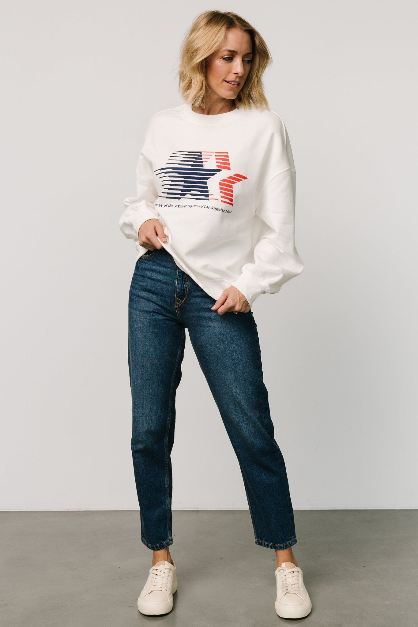 Los Angeles 1984 Sweatshirt | Off White - Baltic Born