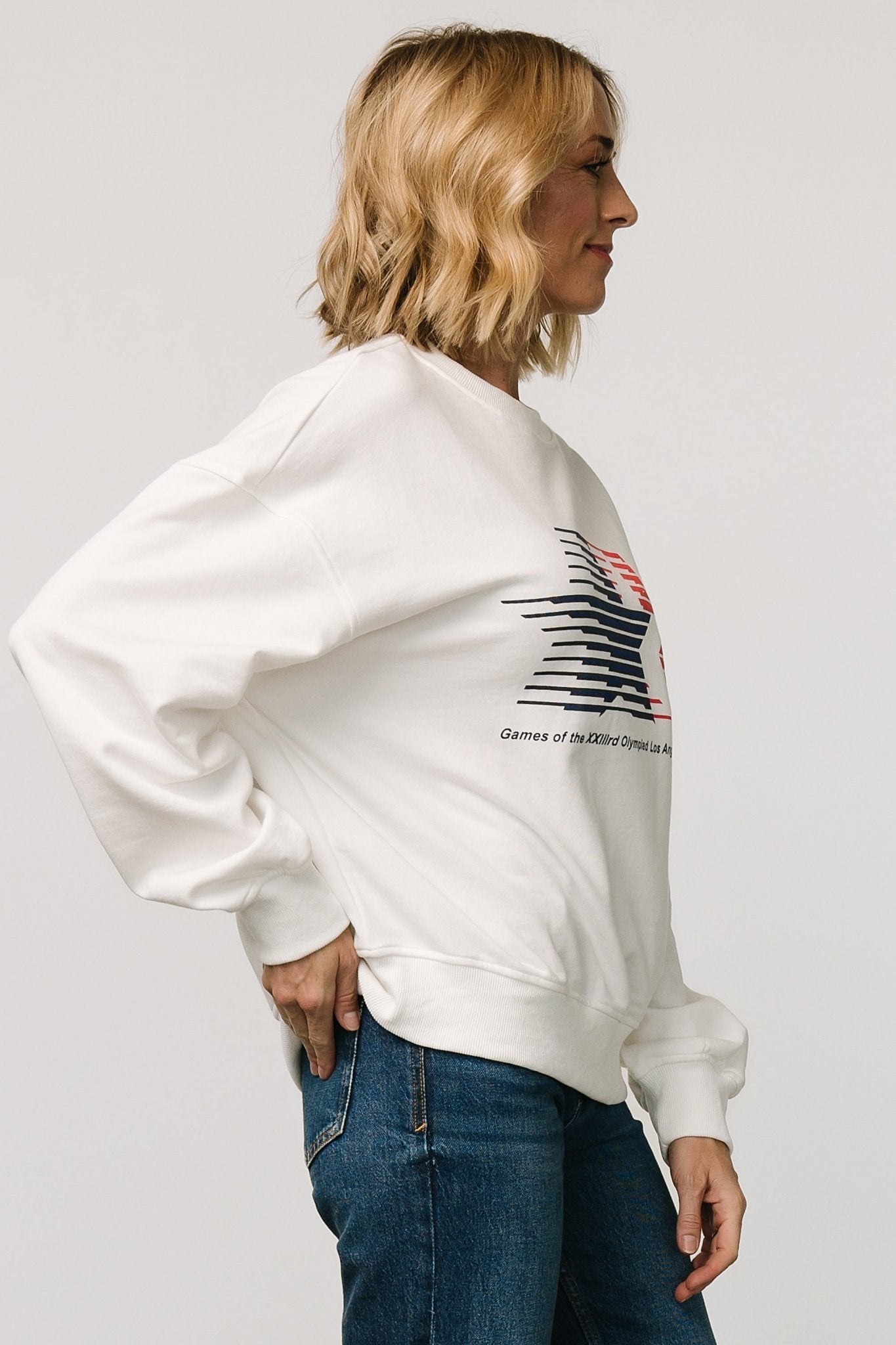 Los Angeles 1984 Sweatshirt | Off White - Baltic Born