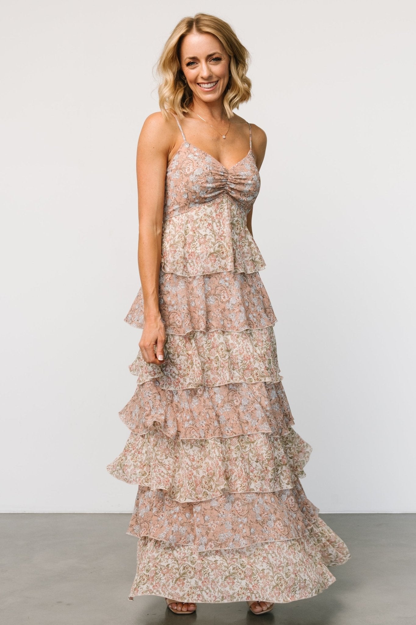 A Beautiful selling Soul Floral Tiered Ruffle Dress