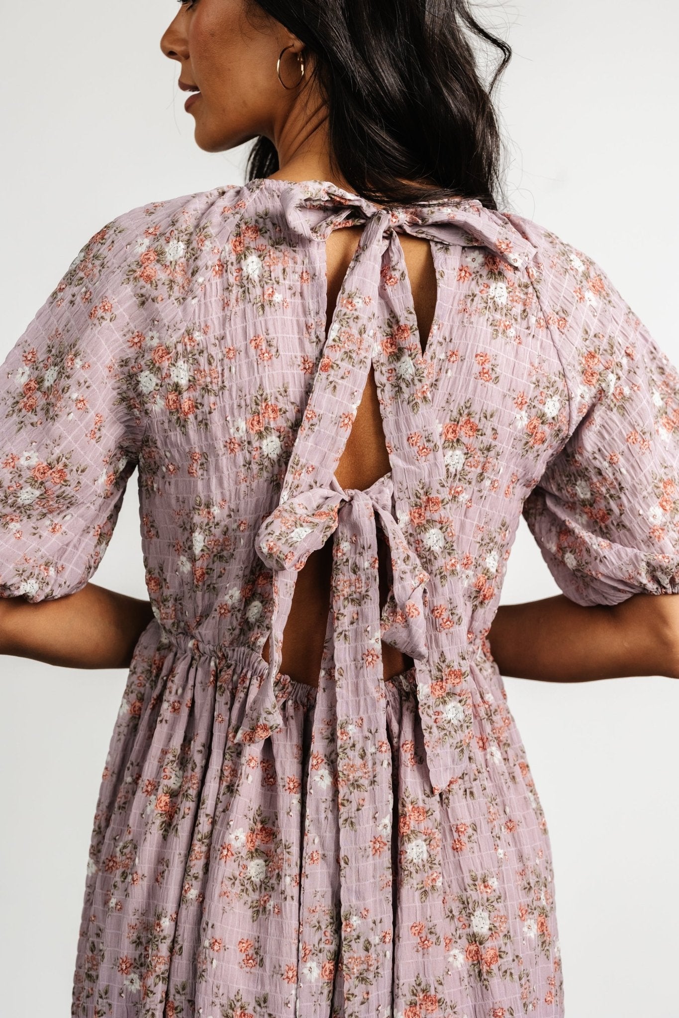 Lucinda Back Tie Dress | Lilac Floral - Baltic Born