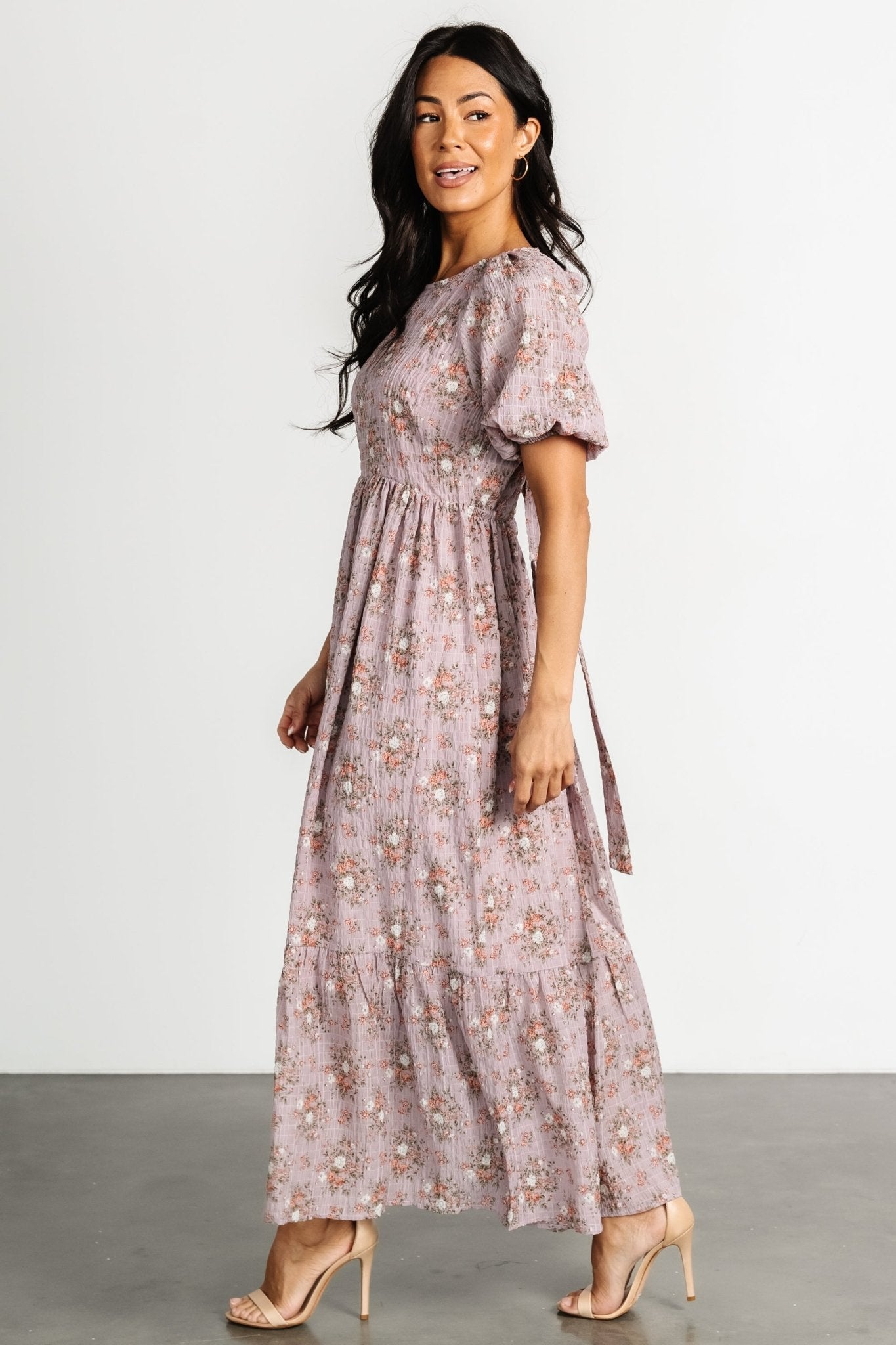 Lucinda Back Tie Dress | Lilac Floral - Baltic Born